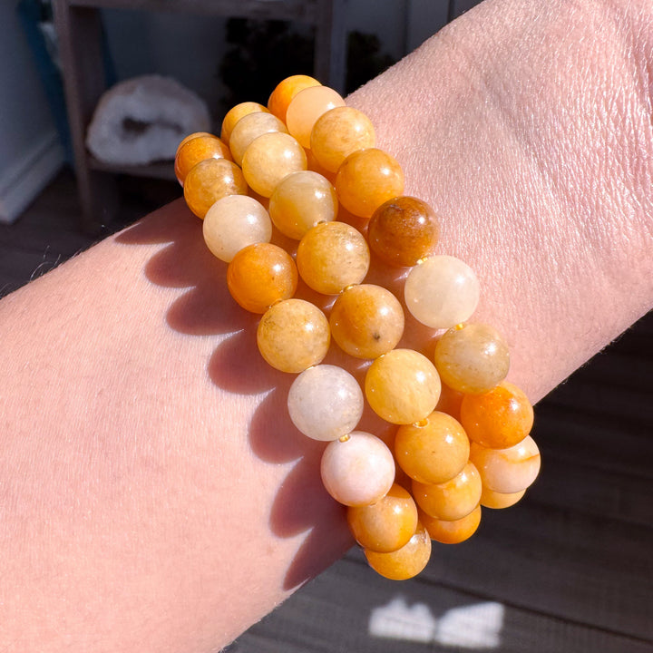 Yellow Jade 8mm Bracelet