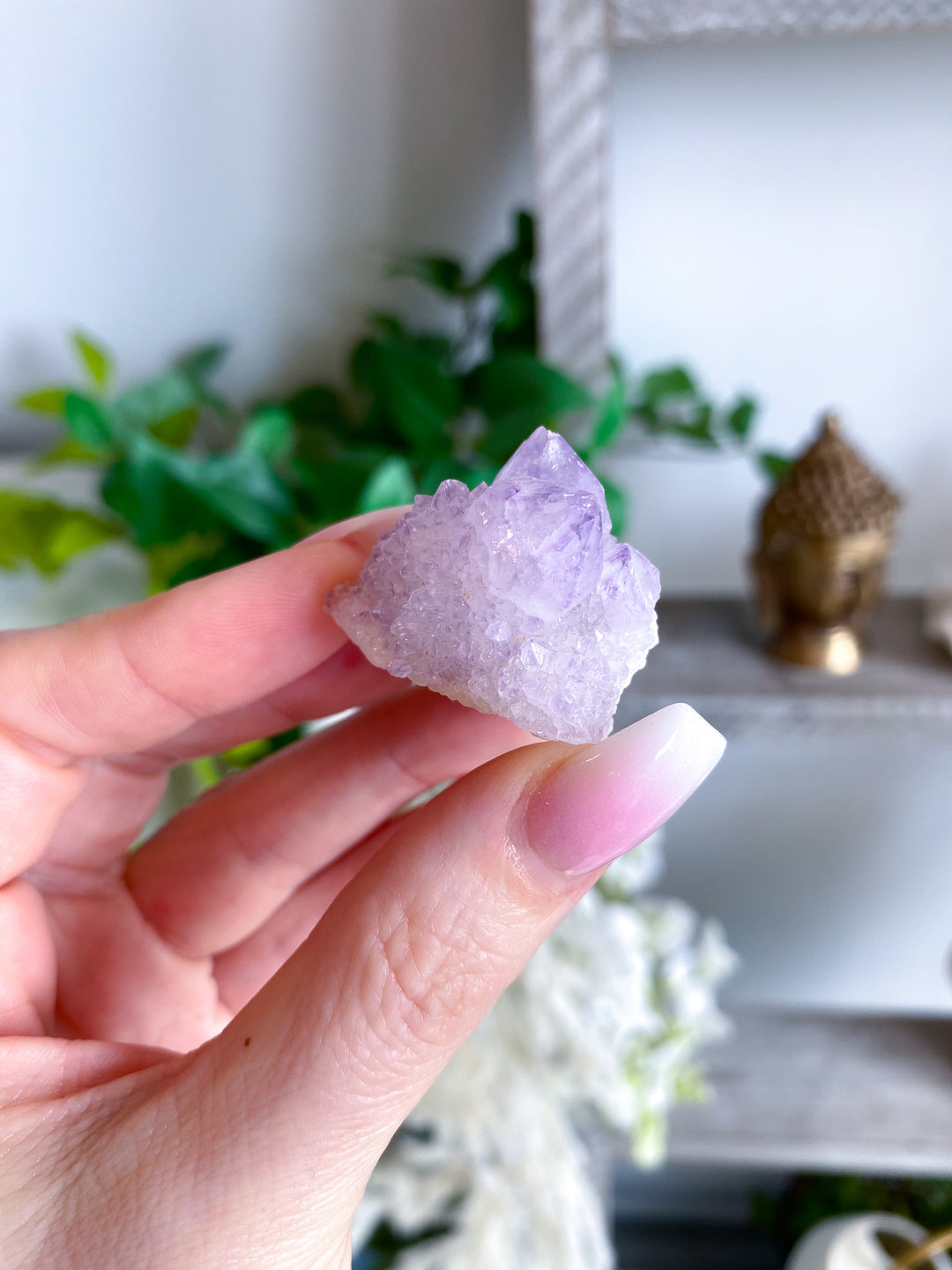 Lilac Purple Spirit Quartz #8 - Four Points