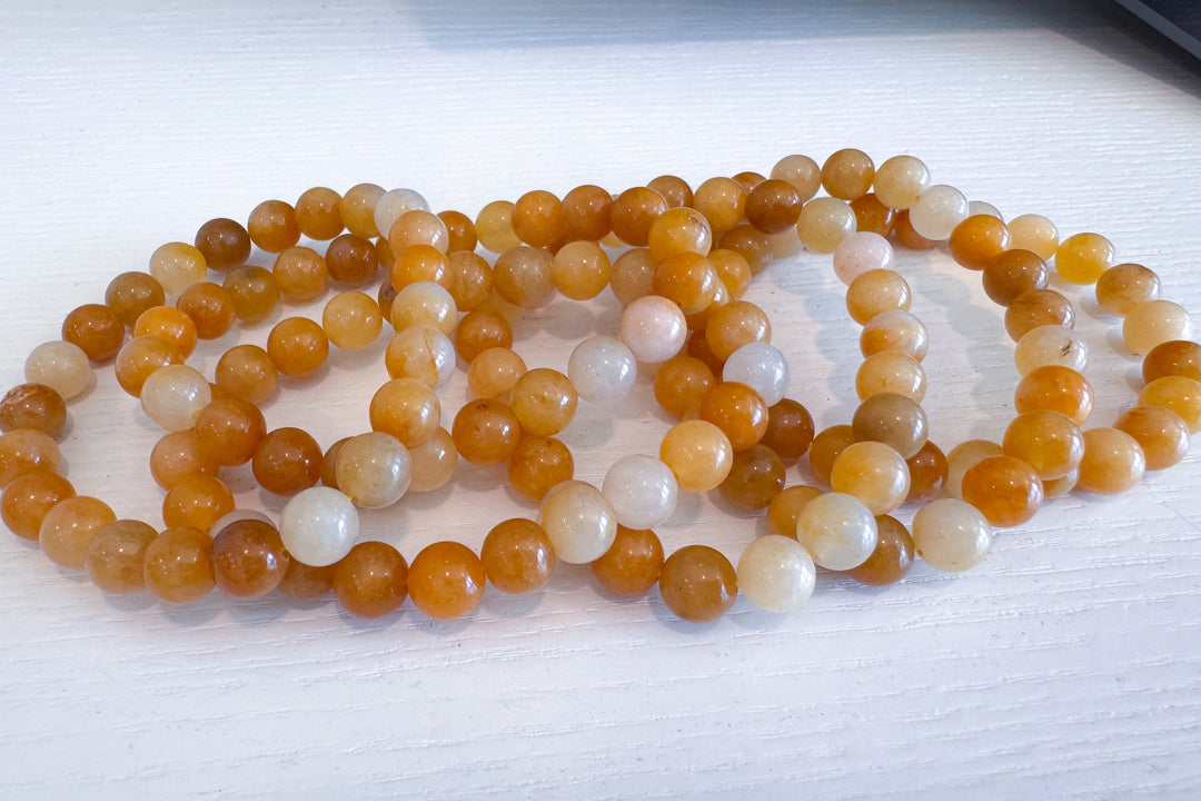 Yellow Jade 8mm Bracelet