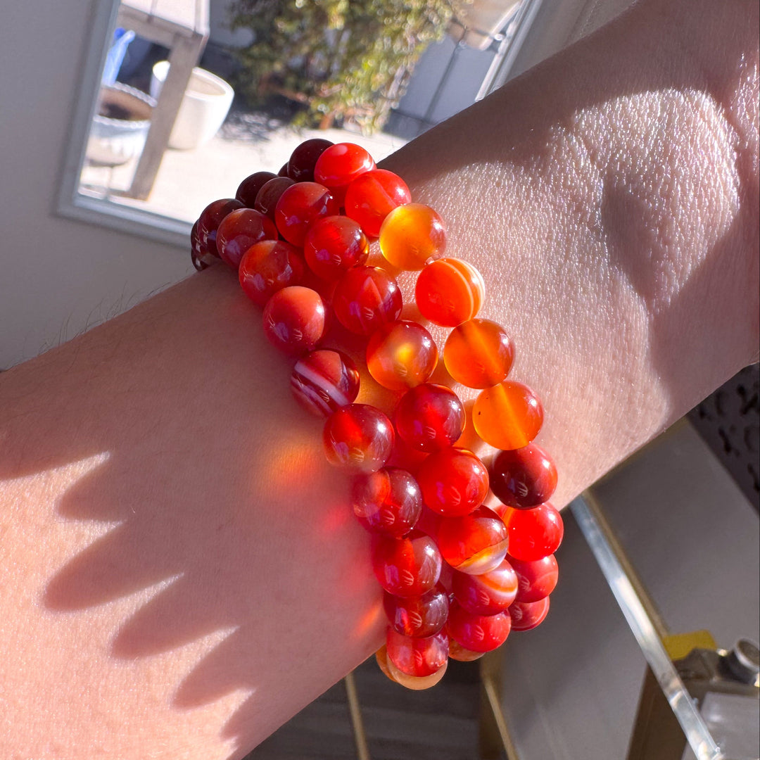 Carnelian 8mm Bracelet