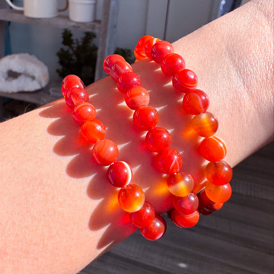 Carnelian 8mm Bracelet