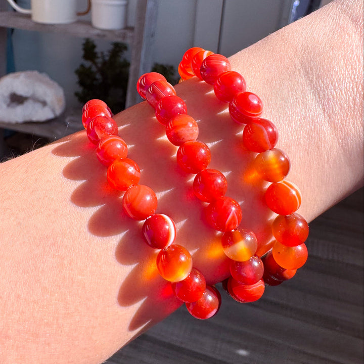 Carnelian 8mm Bracelet