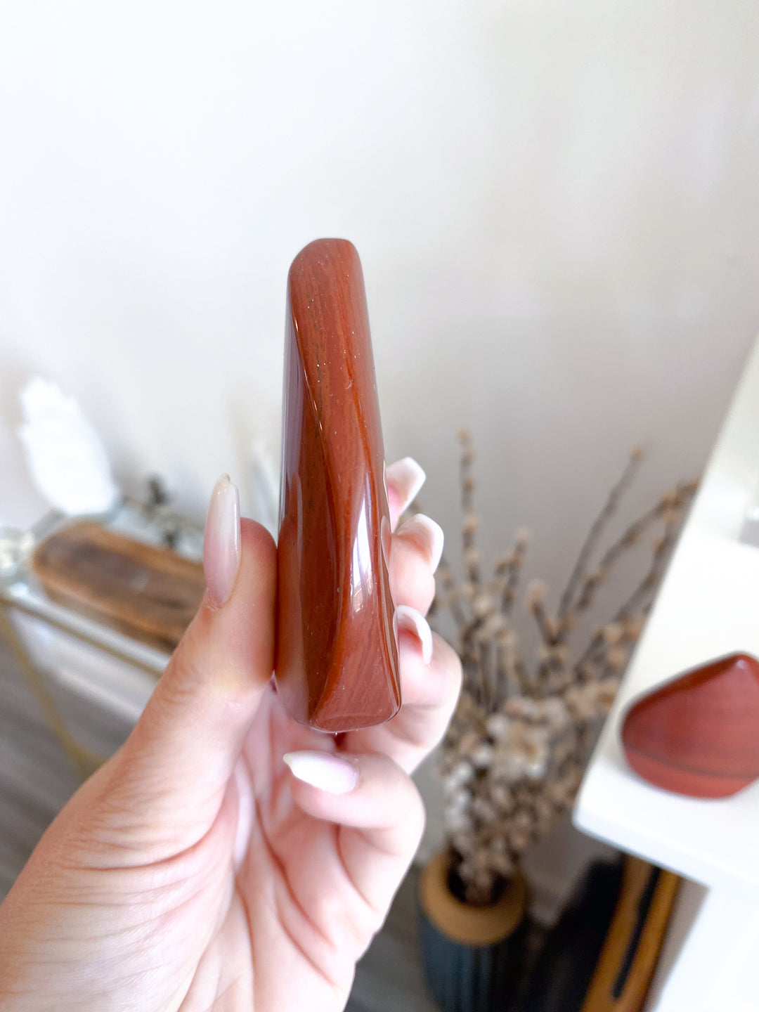 Fiery Red Jasper Flame