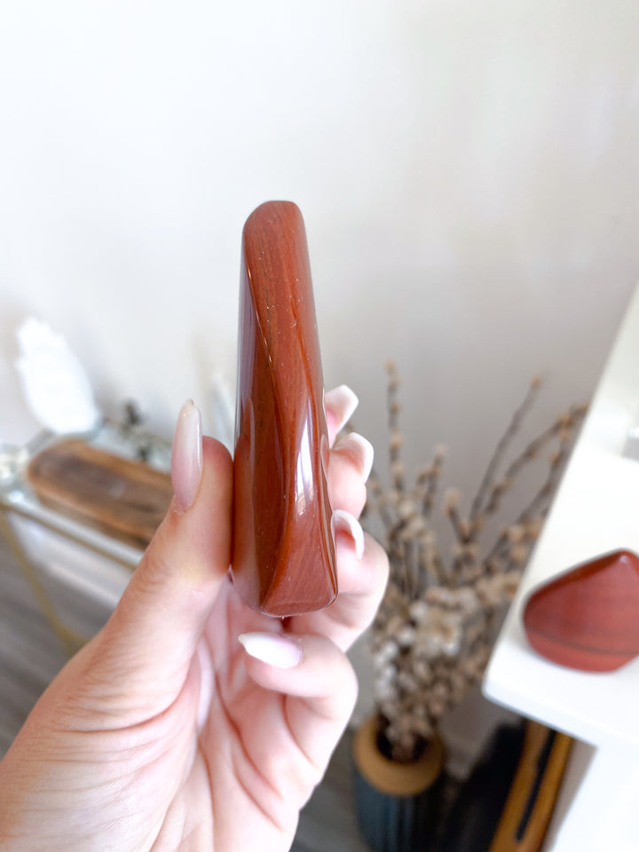 Fiery Red Jasper Flame