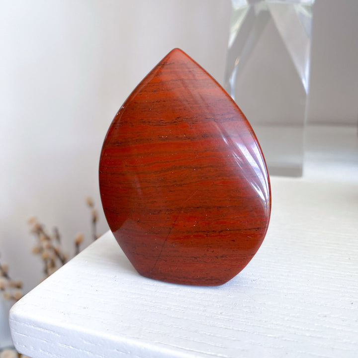 Fiery Red Jasper Flame