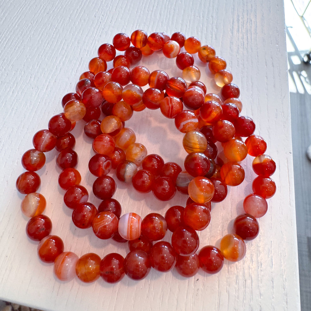 Carnelian 8mm Bracelet
