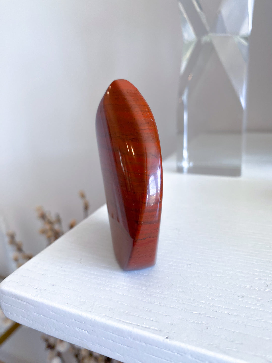 Fiery Red Jasper Flame
