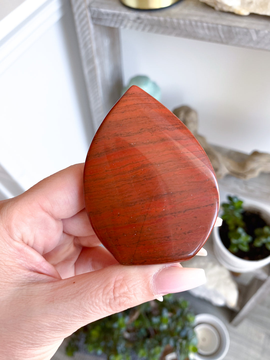 Fiery Red Jasper Flame