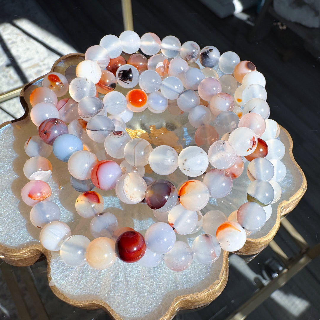 Dendritic Agate 8mm Bracelet