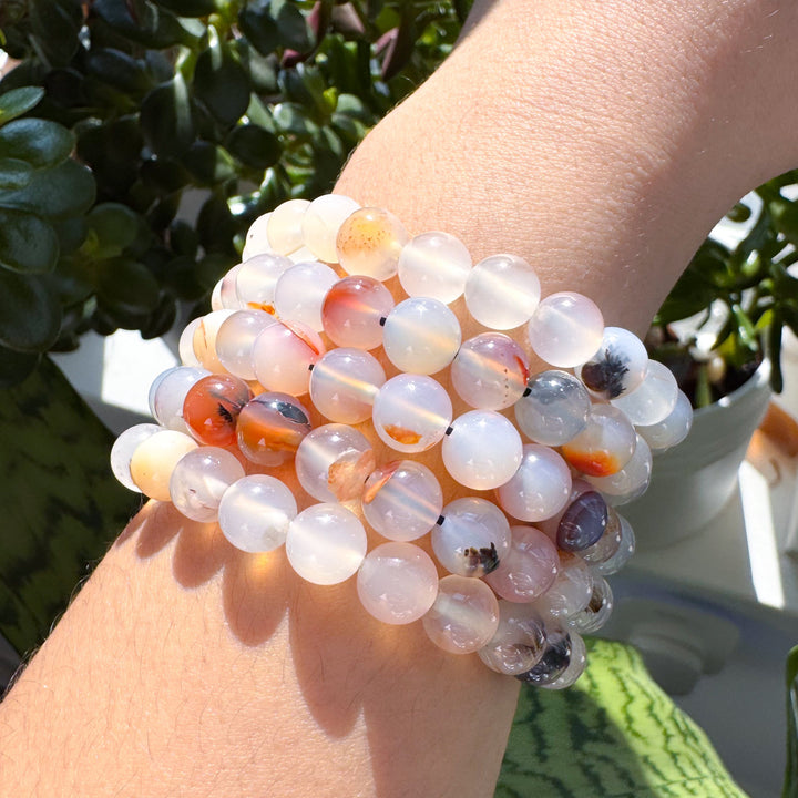 Dendritic Agate 8mm Bracelet