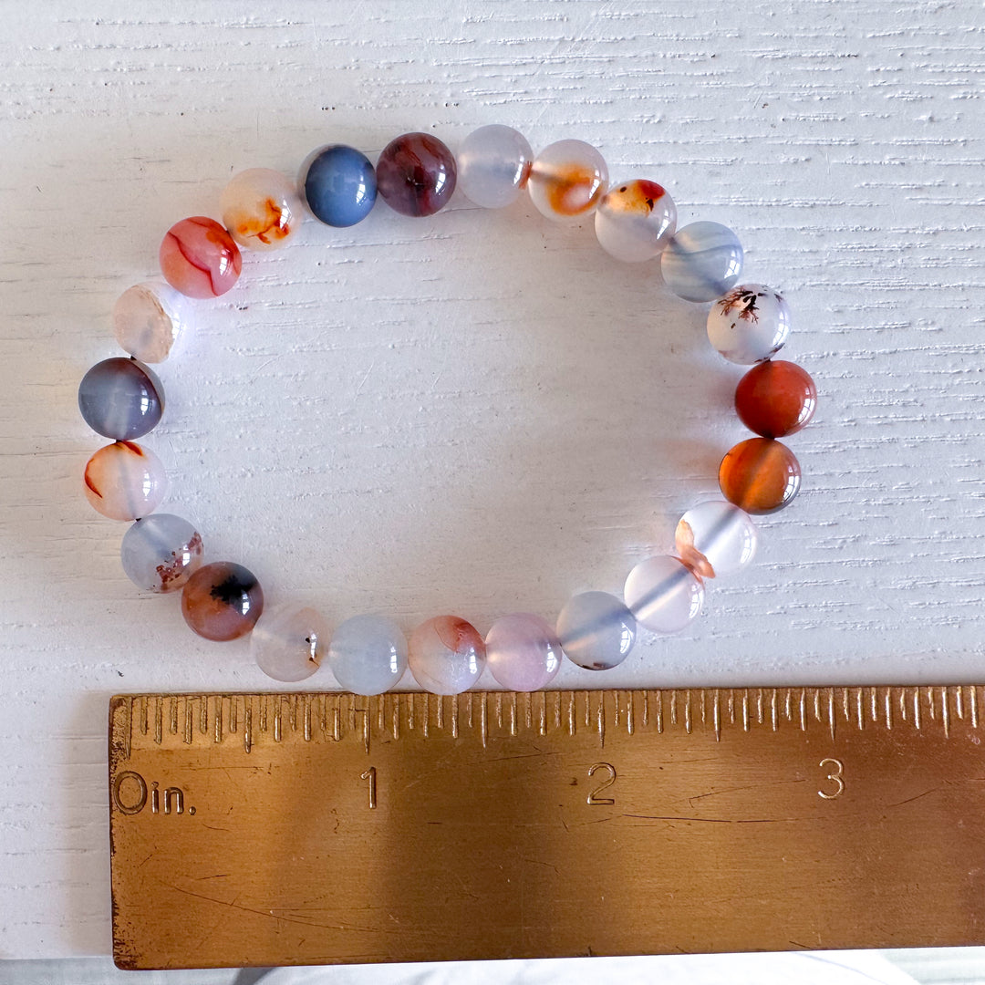 Dendritic Agate 8mm Bracelet