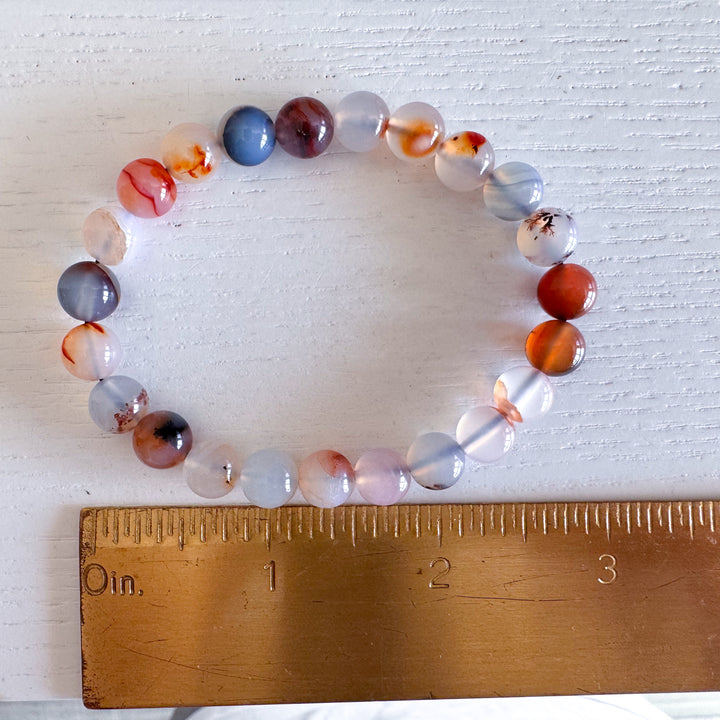 Dendritic Agate 8mm Bracelet