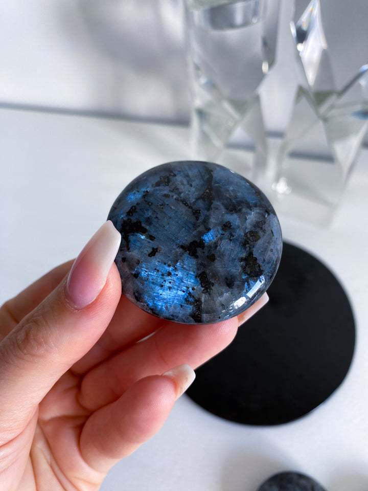 Flashy Larvikite Coin