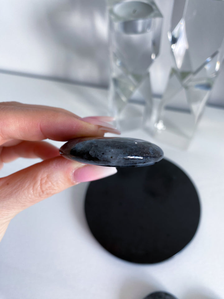 Flashy Larvikite Coin