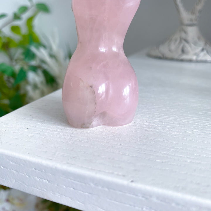 Inclusion Rose Quartz Goddess Body