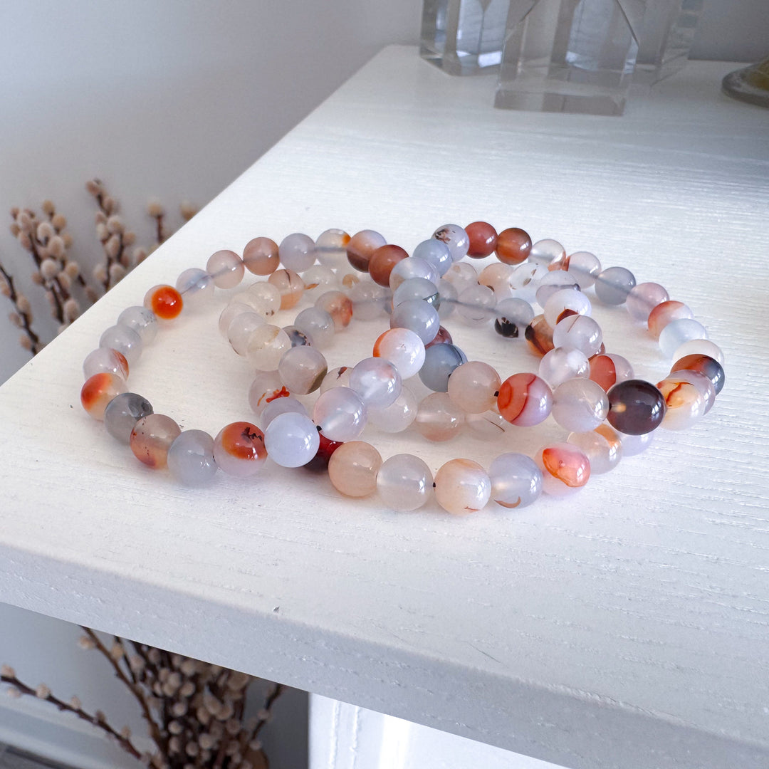 Dendritic Agate 8mm Bracelet
