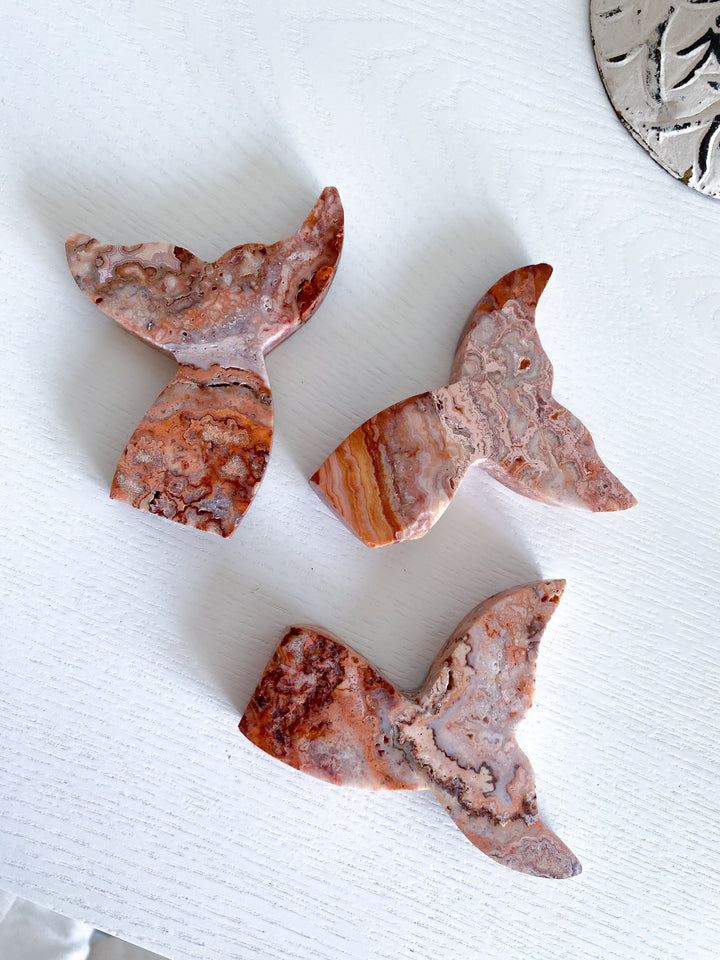 Pink Crazy Lace Agate Mermaid Tale