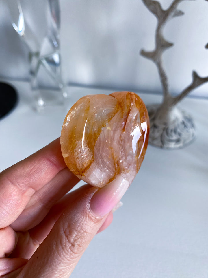 Fire Quartz Heart Bowl #1 - Ring Dish