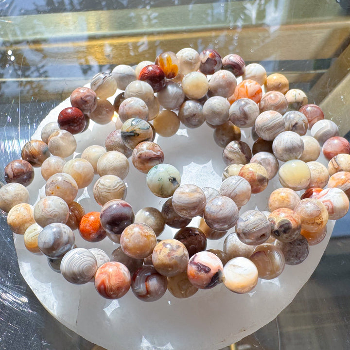 Crazy Lace Agate 8mm Bracelet