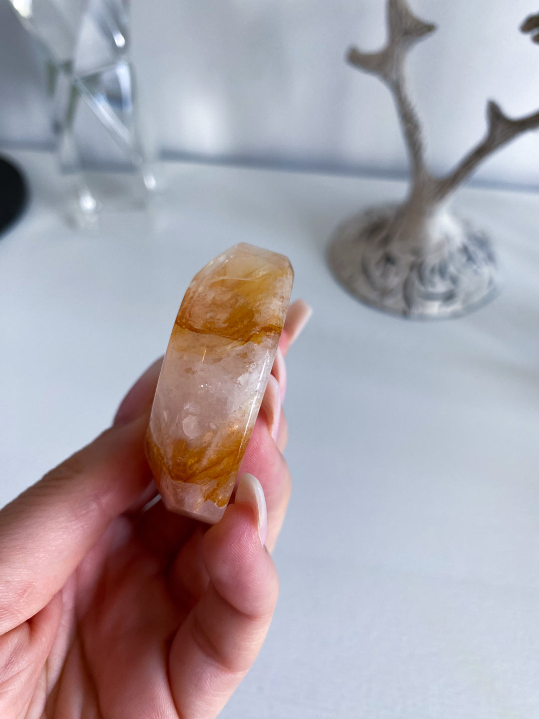 Fire Quartz Heart Bowl #1 - Ring Dish