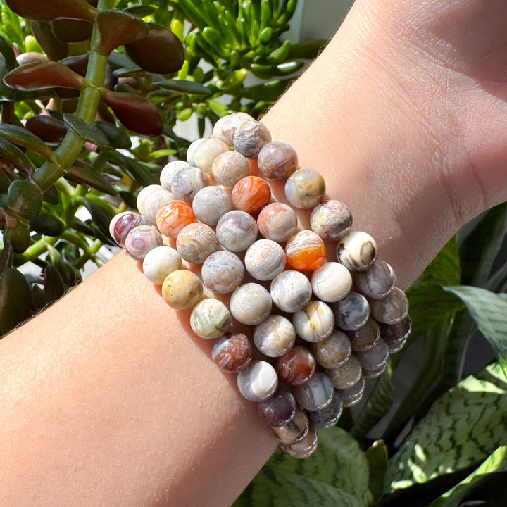 Crazy Lace Agate 8mm Bracelet