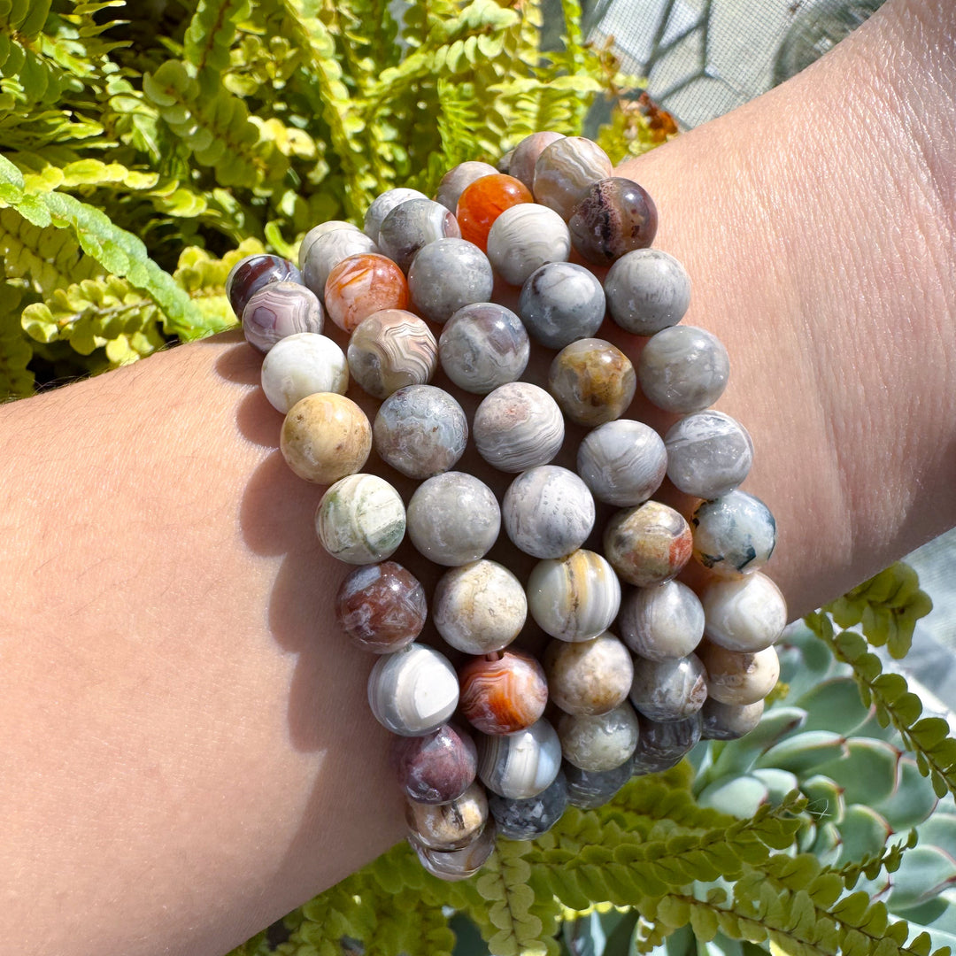 Crazy Lace Agate 8mm Bracelet