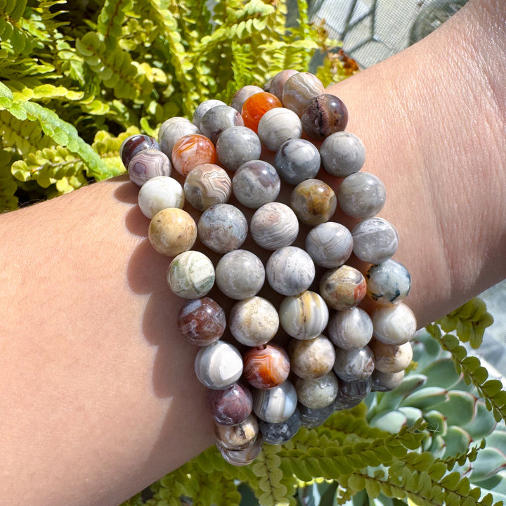 Crazy Lace Agate 8mm Bracelet