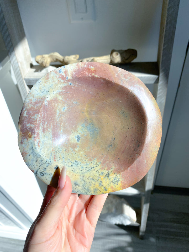Rare Mauve Ocean Jasper Bowl