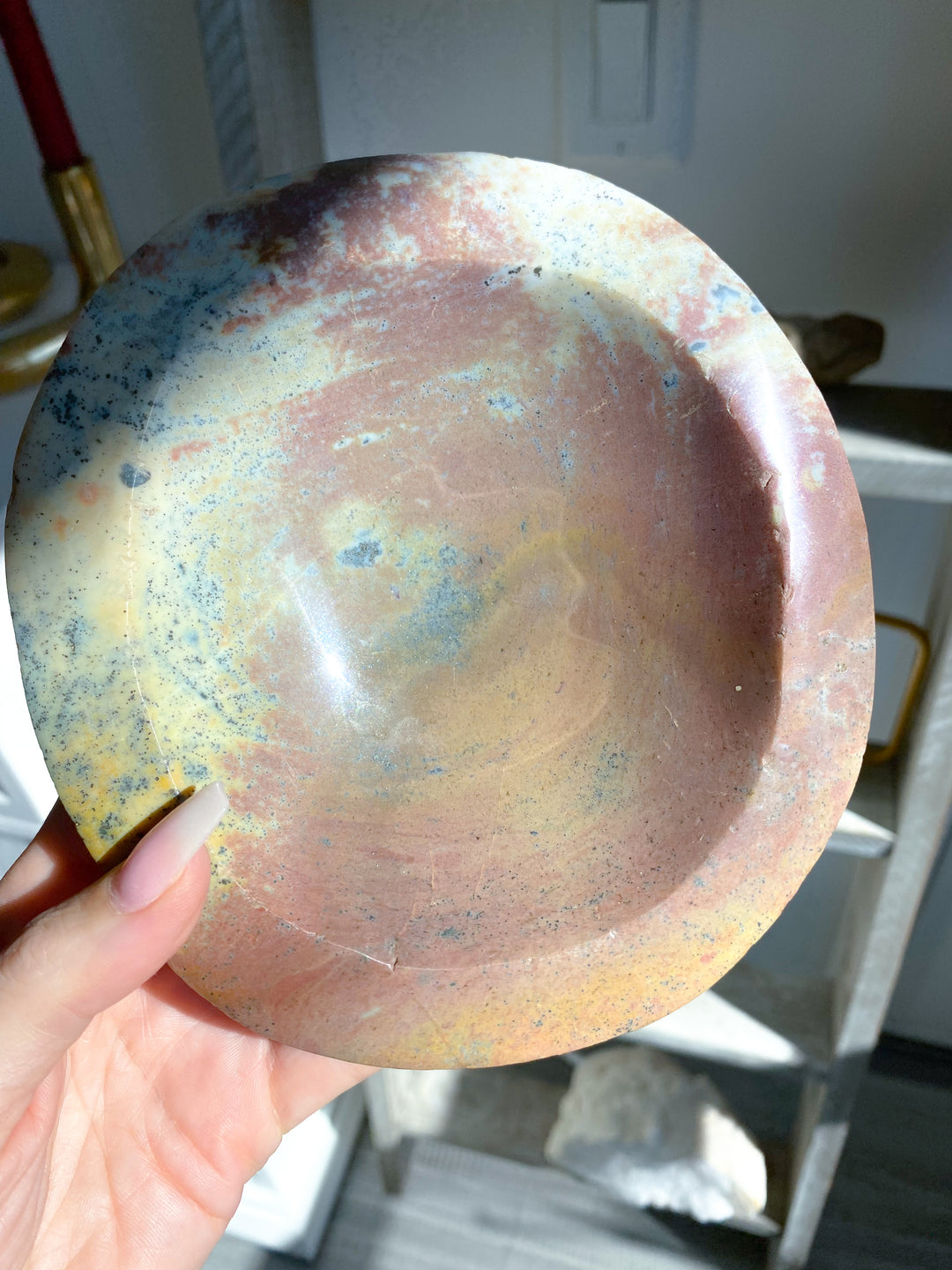 Rare Mauve Ocean Jasper Bowl
