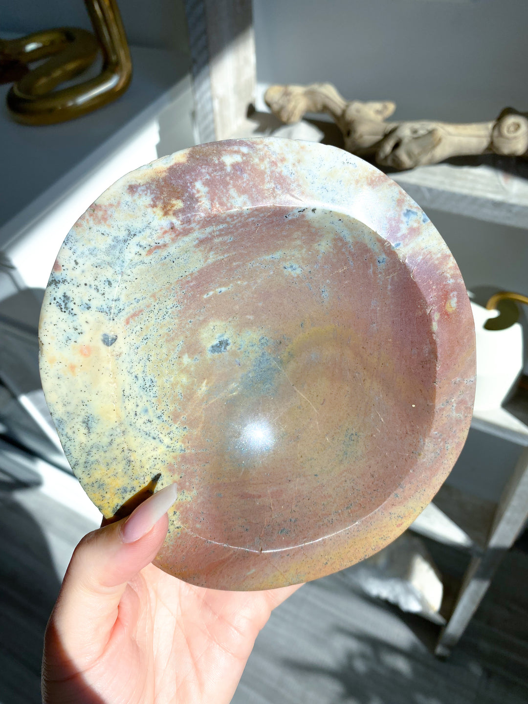 Rare Mauve Ocean Jasper Bowl