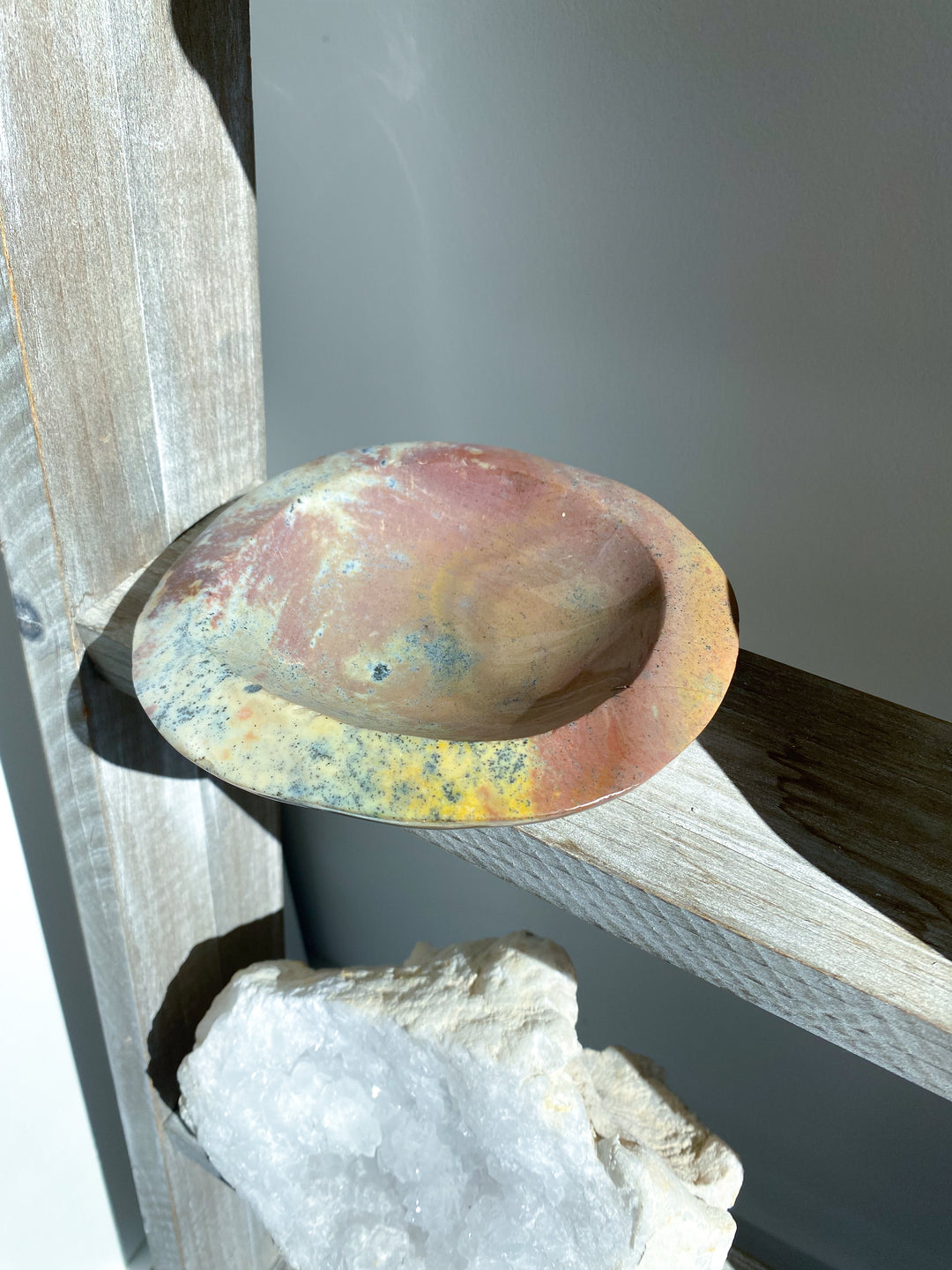 Rare Mauve Ocean Jasper Bowl