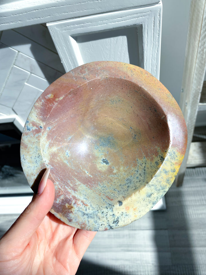 Rare Mauve Ocean Jasper Bowl