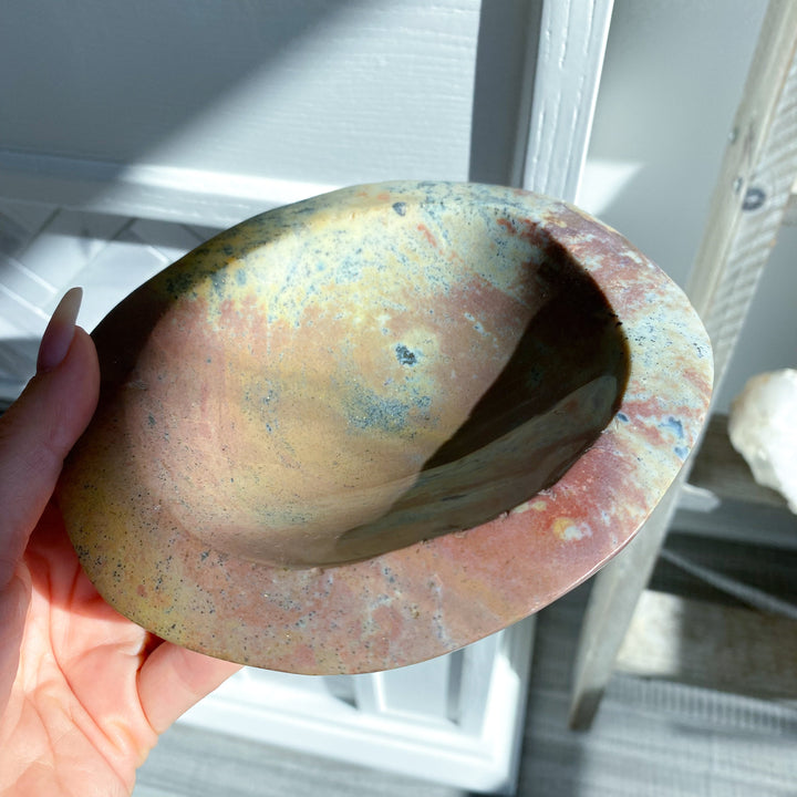 Rare Mauve Ocean Jasper Bowl
