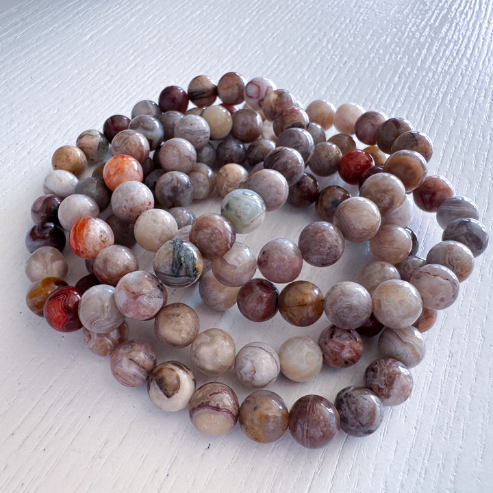 Crazy Lace Agate 8mm Bracelet