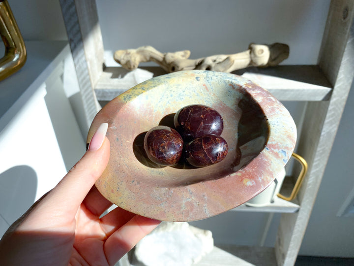Rare Mauve Ocean Jasper Bowl