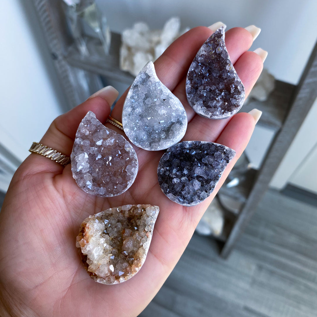 Small Rainbow Amethyst Flame Cluster