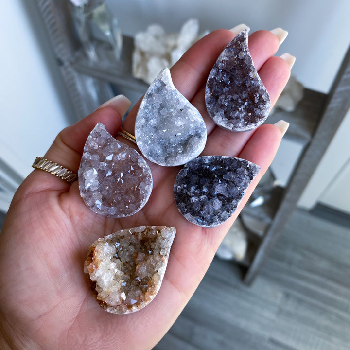 Small Rainbow Amethyst Flame Cluster