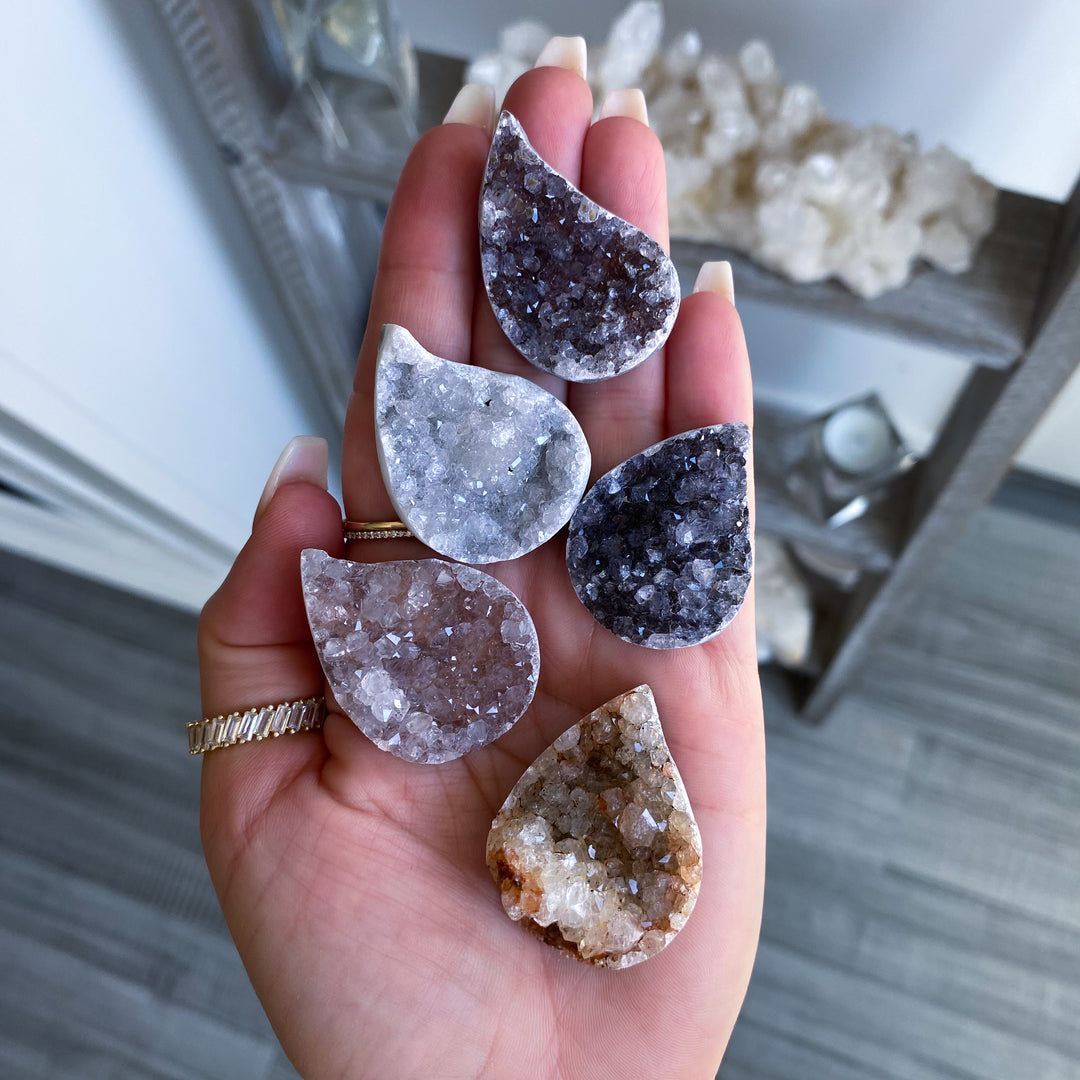 Small Rainbow Amethyst Flame Cluster