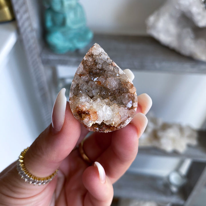Small Rainbow Amethyst Flame Cluster