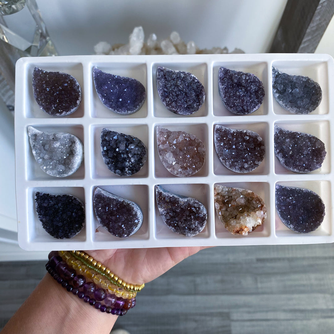 Small Rainbow Amethyst Flame Cluster