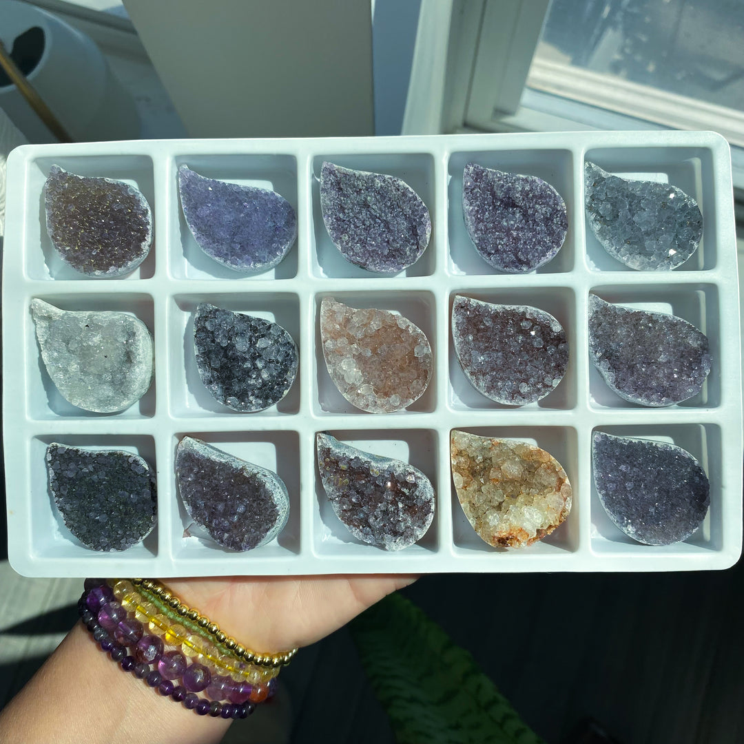 Small Rainbow Amethyst Flame Cluster
