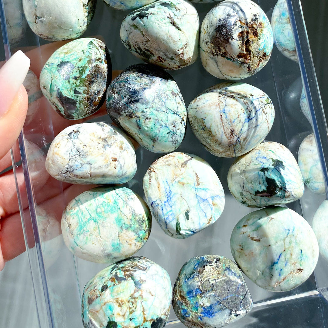 RARE Azurite Malachite Tumble Stone