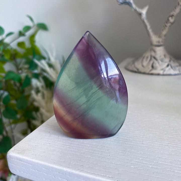Small Rainbow Amethyst Flame Cluster