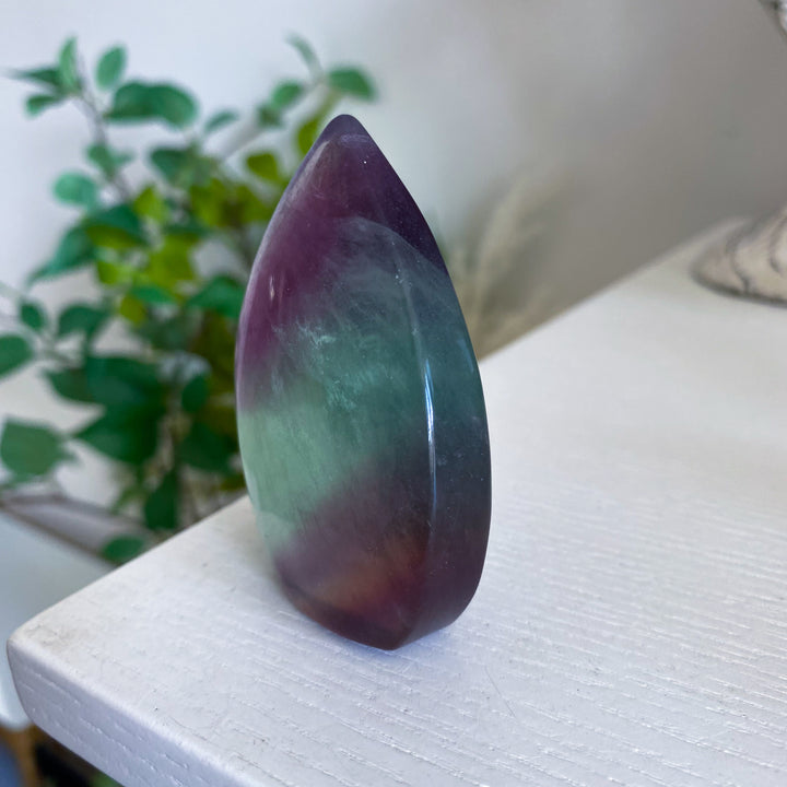 Rainbow Fluorite Polished Flame 