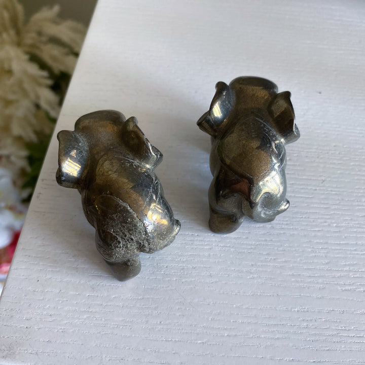 Natural Pyrite Elephant