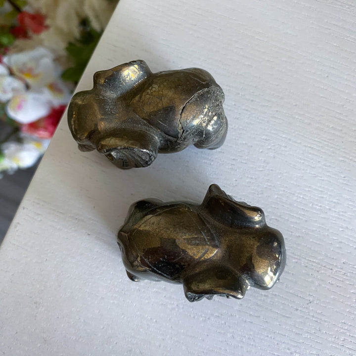 Natural Pyrite Elephant