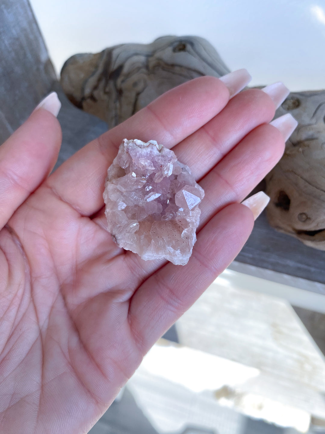 Small Pink Amethyst Cluster #16