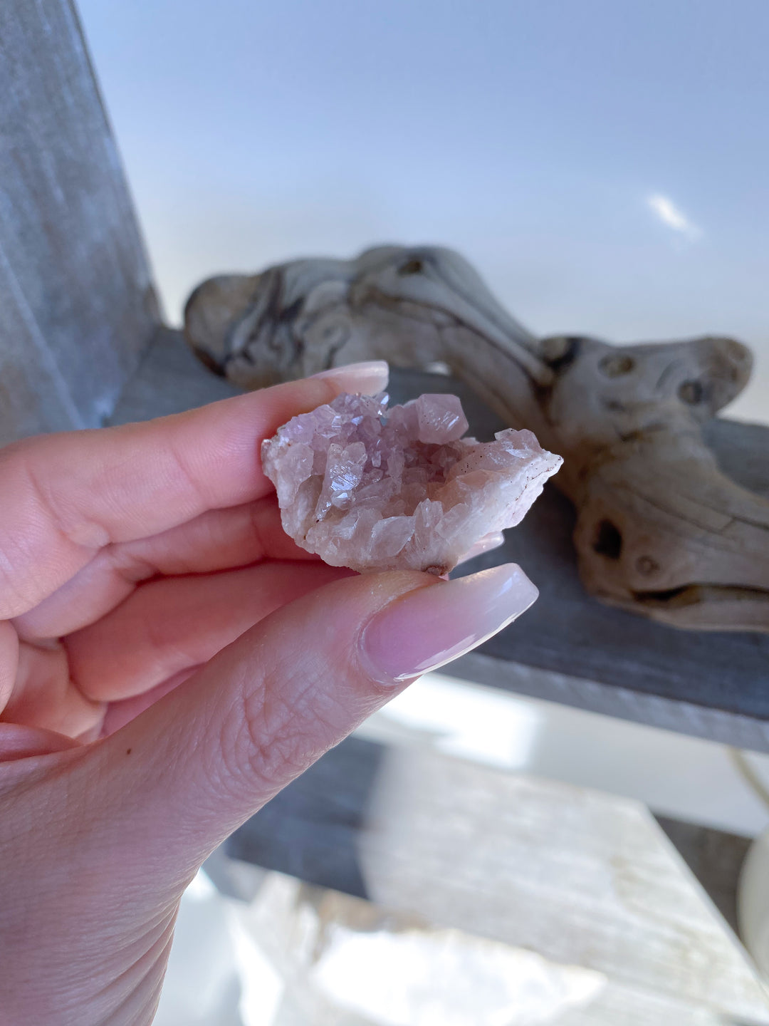 Small Pink Amethyst Cluster #16