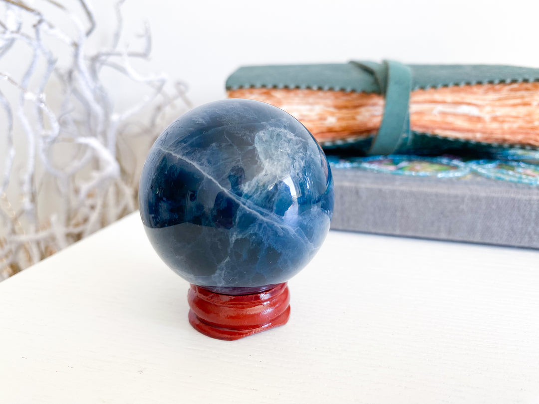 Blue Fluorite Sphere