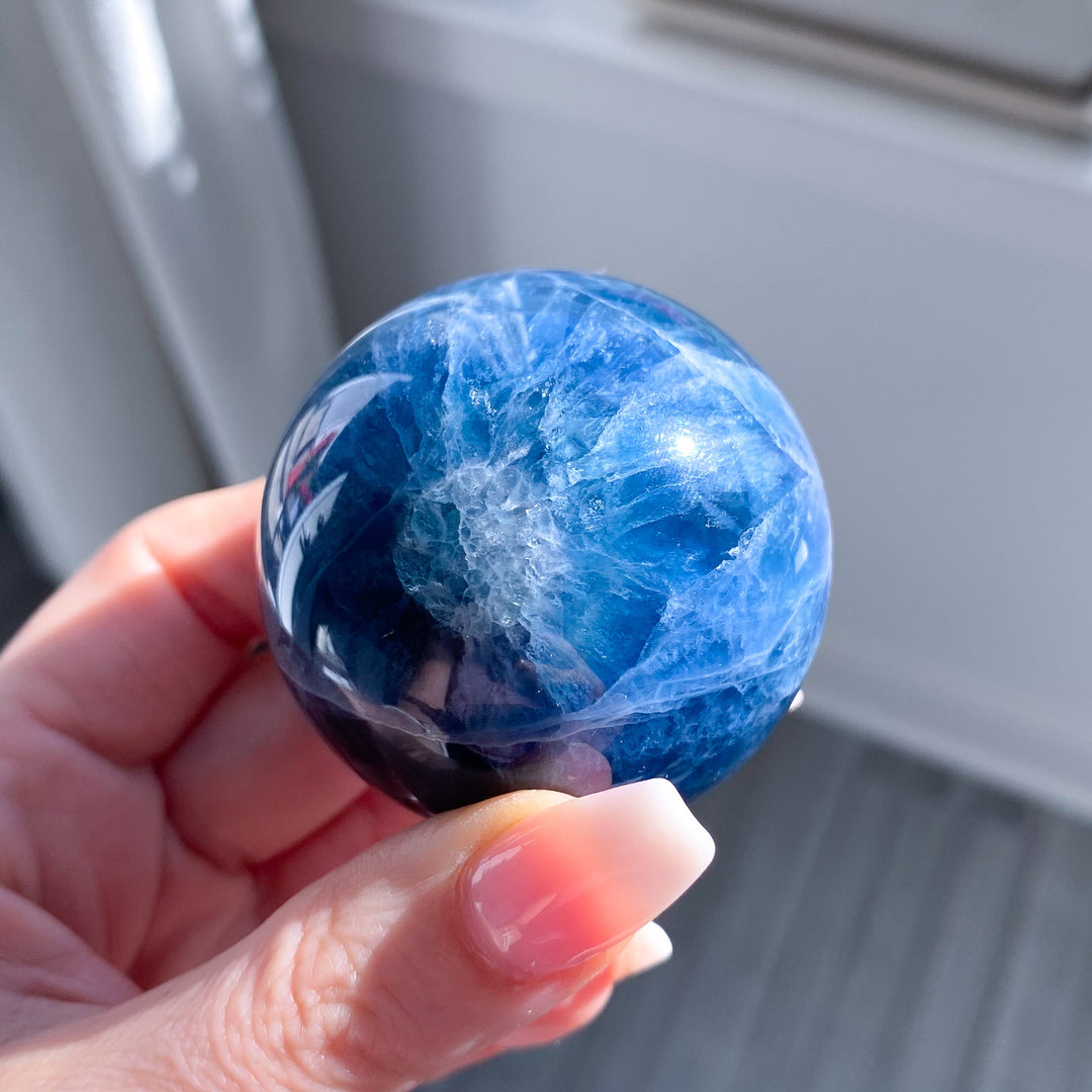 Blue Fluorite Sphere